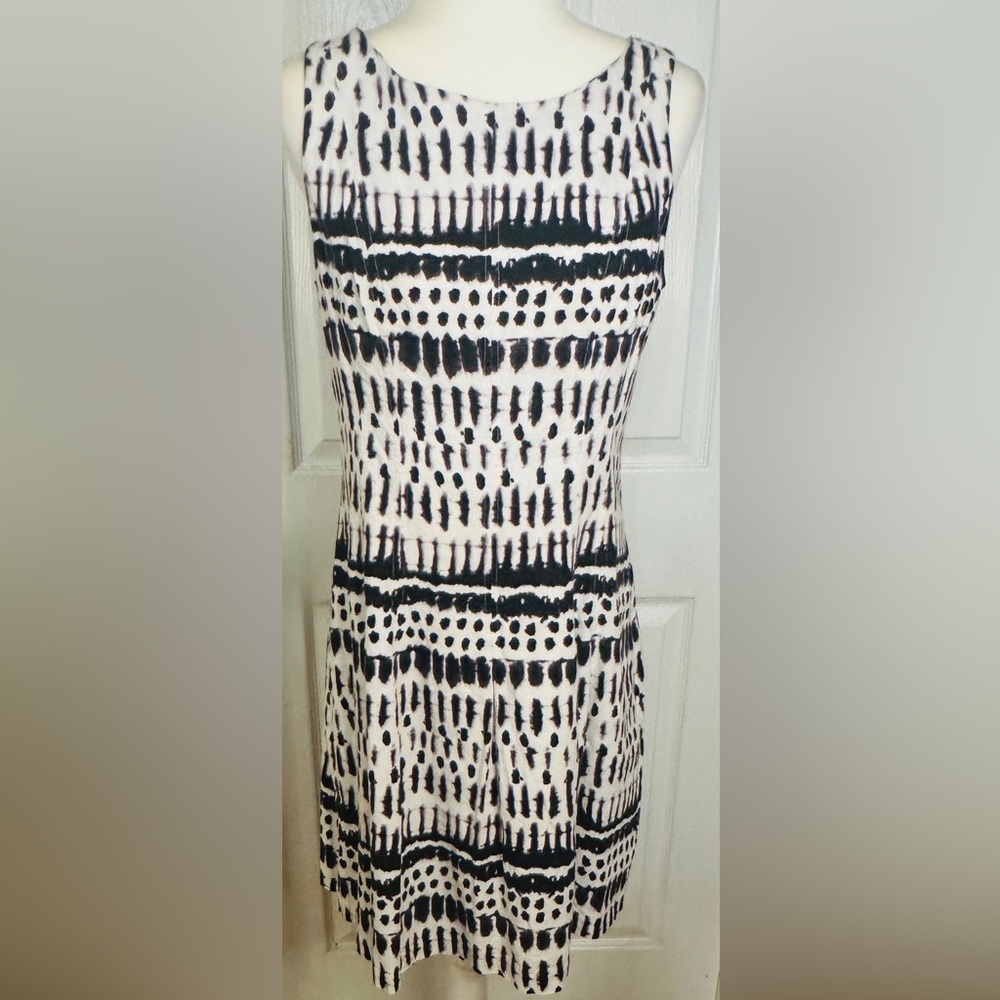 Ivanca Trump Dress Black Brown White Size  10